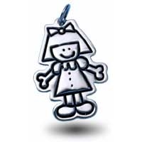 X-Large Outline Charm - Girl